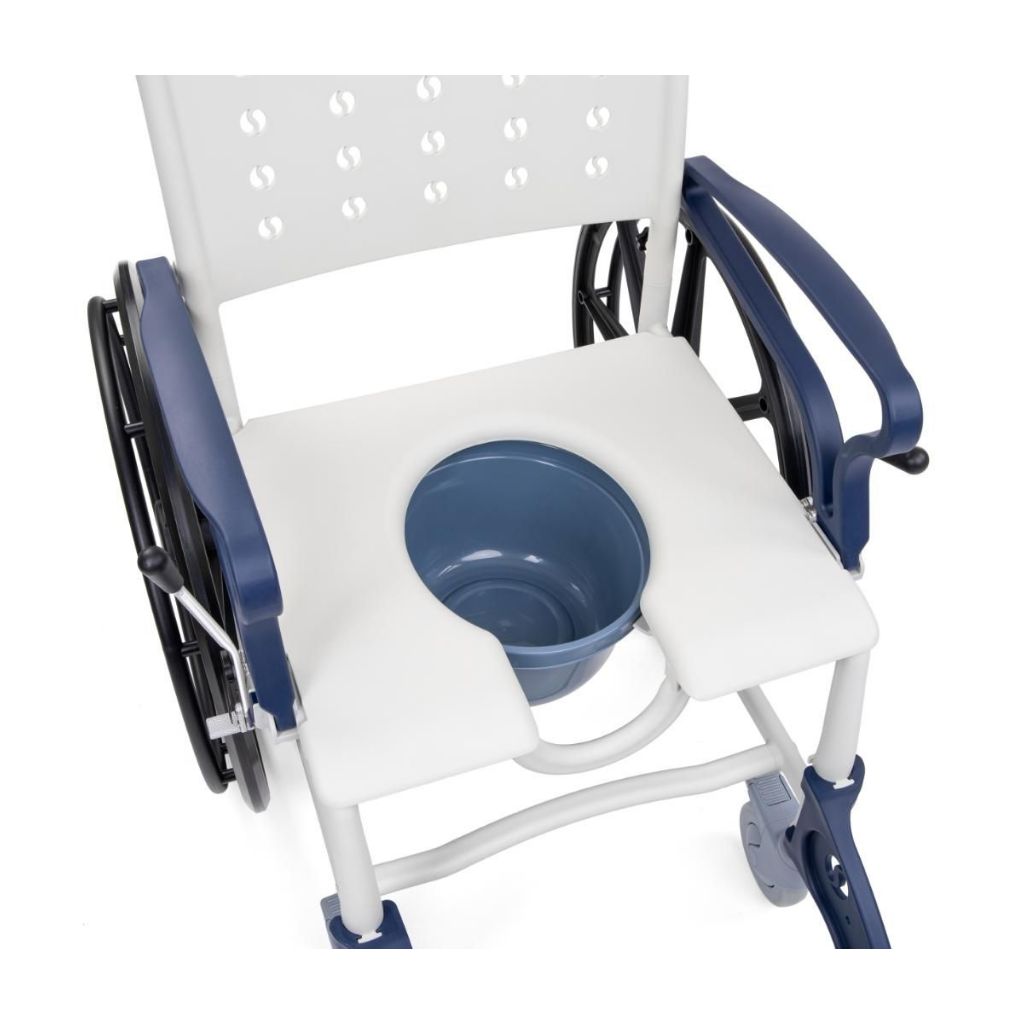 SANI TIM 1 | Rollstuhl, Transportstuhl, Toilettenstuhl und Duschstuhl | 4 in 1