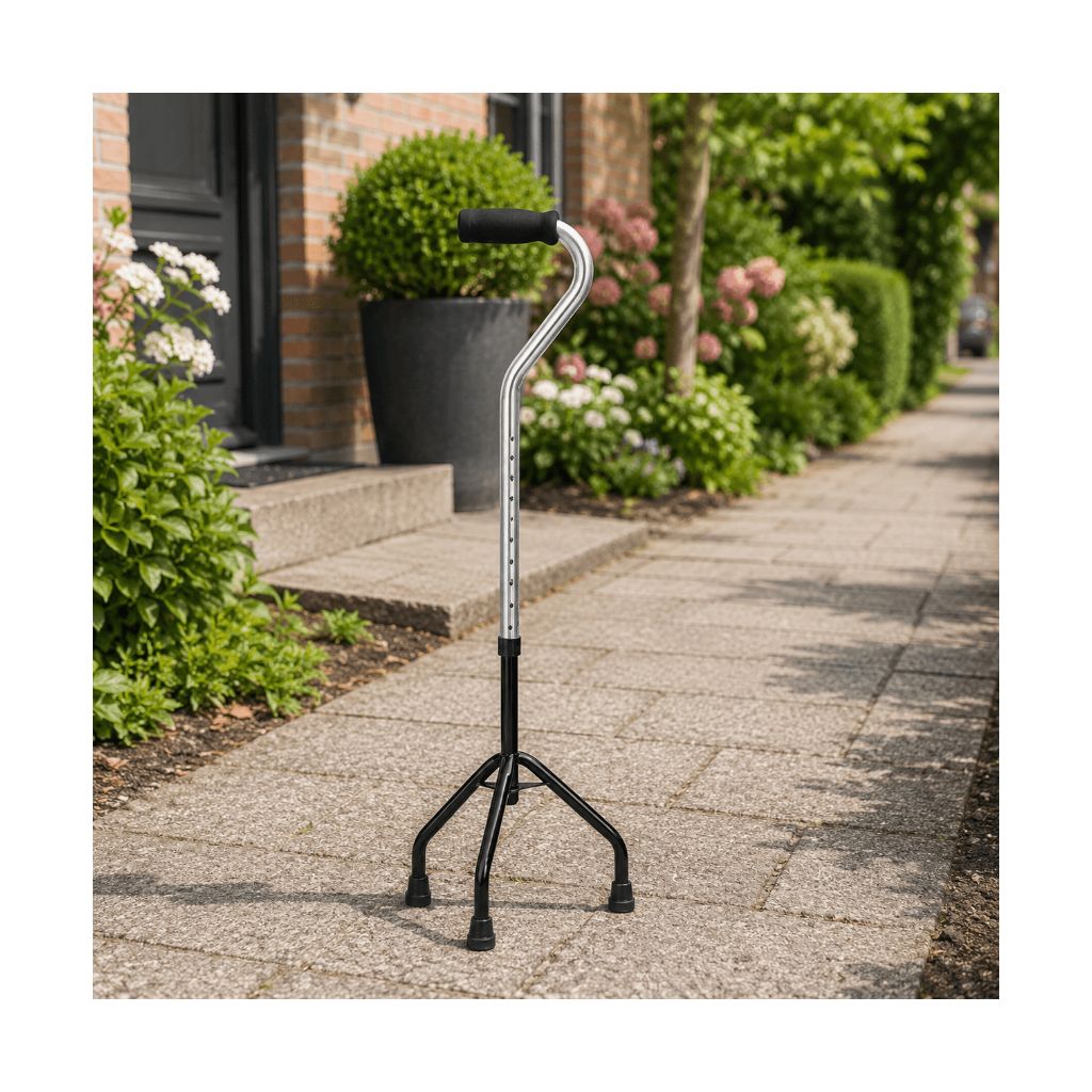 TRIPOD Dreibeiniger Gehstock | Höhenverstellbar | 100 kg